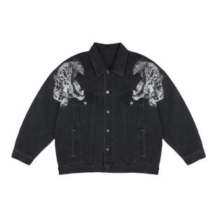 TCH 轻奢2025春季新款牛仔外套烫钻时尚宽松经典系列T72A068002