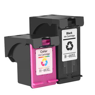 彩格适用惠普46墨盒HP4729打印机2529 2020hc 2520hc连供黑彩色