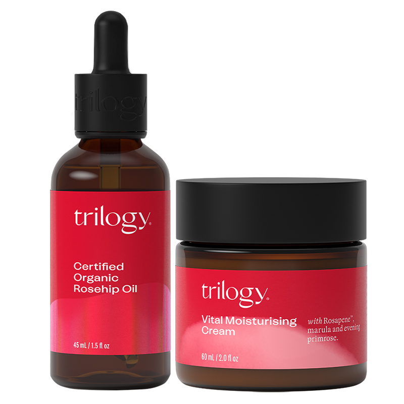 【修护面套】trilogy萃乐活玫瑰果油面霜套装 保湿滋养修护