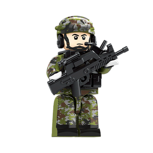 2025新款中国军事人仔积木重装特种兵士兵全副武装小人偶男孩玩具
