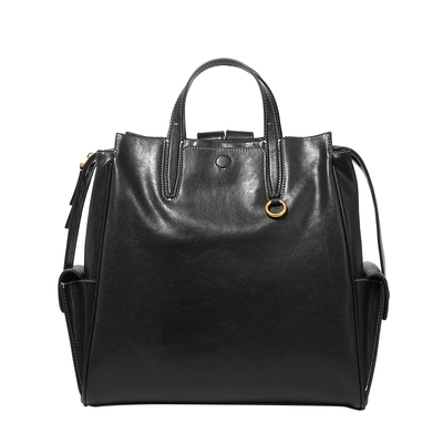 层植鞣牛皮双肩包通勤13寸电脑包