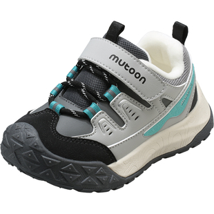 牧童儿童棉鞋男童2025冬季新款女童皮面加绒保暖二棉鞋幼童登山鞋