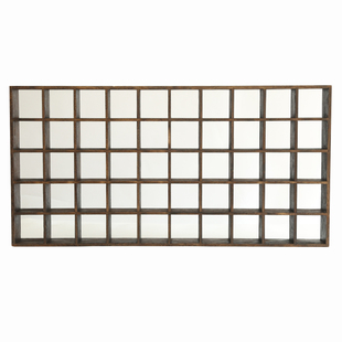 实木多宝阁茶杯架子茶壶茶具收纳置物壁挂展示架中式复古茶架50格