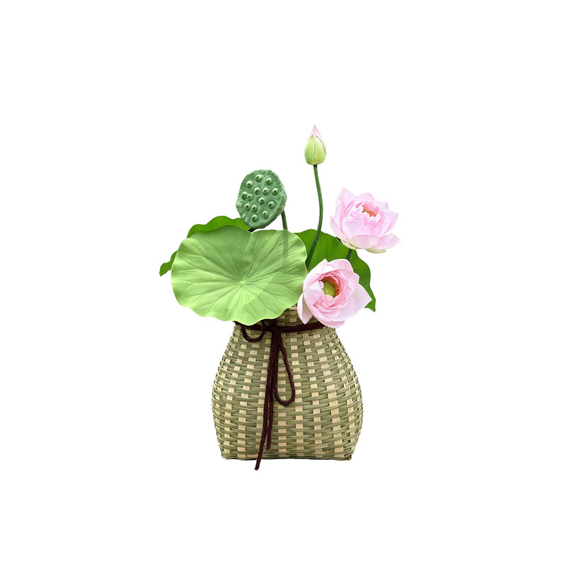 儿童荷花小背篓拍照道具