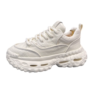 男鞋厚底老爹鞋男冬季新款时尚内增高运动休闲潮鞋个性百搭小白鞋