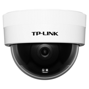 tplink摄像头400万防油防水防暴云台网络摄影头智能夜视录音对讲插卡警戒360度全景半球TL-IPC443MEP-A云台版