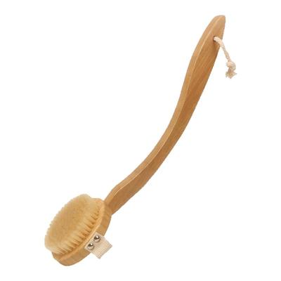 弯柄可折卸猪鬃长柄搓背刷软毛身体洗澡刷去角质搓泥刷马鬃沐浴刷