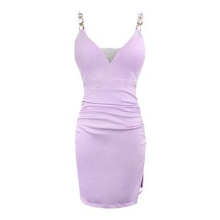 性感连衣裙女新款气质显瘦修身吊带包臀夜场裙子沐足按摩技师工装