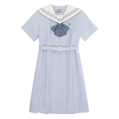 月野家水色清和川盛夏裙