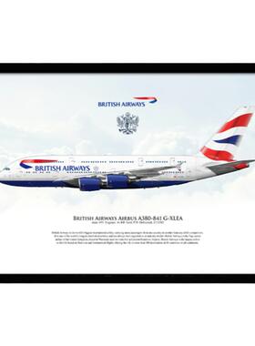 欧洲航空公司装饰画英航法航海报