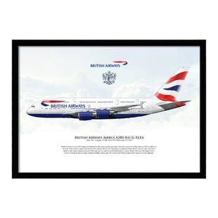 欧洲航空公司装饰画英航法航汉莎航空维珍航空海报空客波音客机画