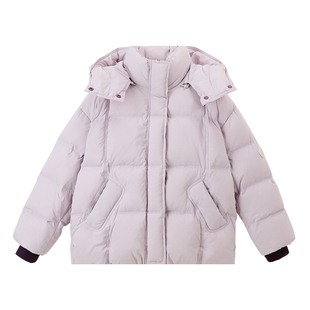 布丁哈鲁冬装童装女童外套2025秋冬季新款儿童杜邦三防加厚羽绒服