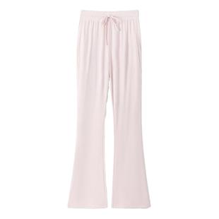 班尼路防晒冰丝裤子女夏季防紫外线upf50+喇叭裤凉感粉色休闲裤M