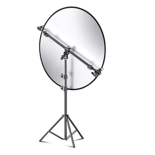 锐富图摄影反光板支架横杆固定直播拍照打光板三脚架便携折叠五合一柔光板户外人像补光证件照相自拍遮光板