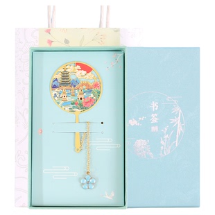 杭州西湖金属书签浙江特色景点伴读随手礼中国风文创礼品定制刻字