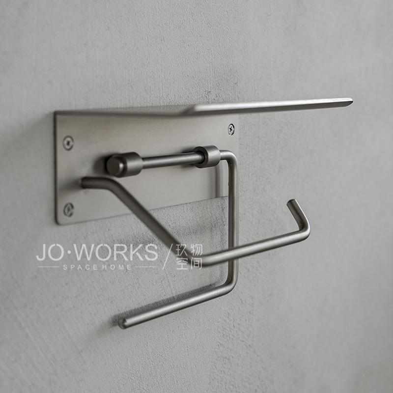 卷纸架卫生间防锈挂厕纸厨房纸巾架浴室轻奢免钉新款创意置物架