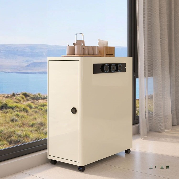 轻奢钢制岛台柜单独窄柜餐厅厨房独立岛台可移动小户型茶水餐边柜