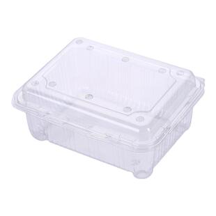 爆款500M一次性水果包装盒子高透明草莓果切盒蔬菜摆放展示包装