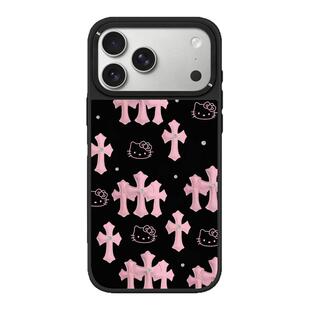 CASETiFiY联名粉色十字架HelloKitty猫适用iPhone苹果17promax/16pro/15手机壳14磁吸13可爱华强北平替潮壳女