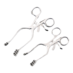 乳突撑开器骨科手术扩张器多爪钝锐头可调自动固定多钩皮肤牵开钳
