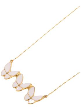 项链立体蝴蝶项链饰品三件套套装