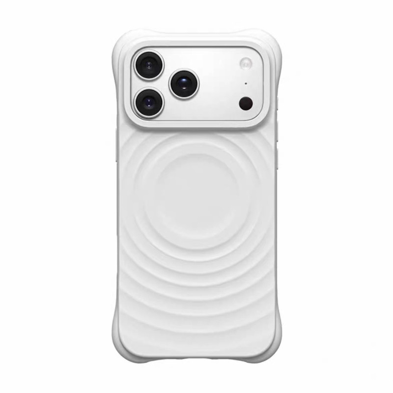 2025新款白色苹果波漾磁吸手机壳c家适用于苹果17promax女iPhone16promax华强北13/14Plus防摔15樱草粉保护套