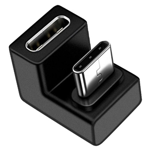 typec公转母转接头转换器U型180度适用苹果iphone17ipad11平板华为小米手机吃鸡游戏不挡手充电数据线弯头
