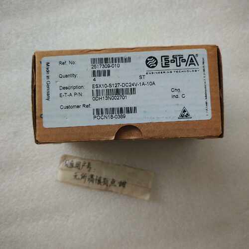 德国ETA电子断路器ESX10-S127-DC24V-1A-