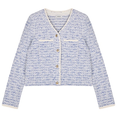 CRUSH26早春新款花呢V领夹克