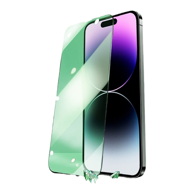 适用苹果系列护眼新绿光钢化膜