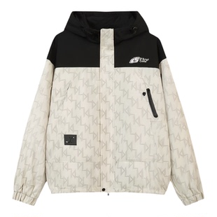 外套男生秋冬季新款加绒加厚大学生连帽夹克青少年宽松冲锋衣男装