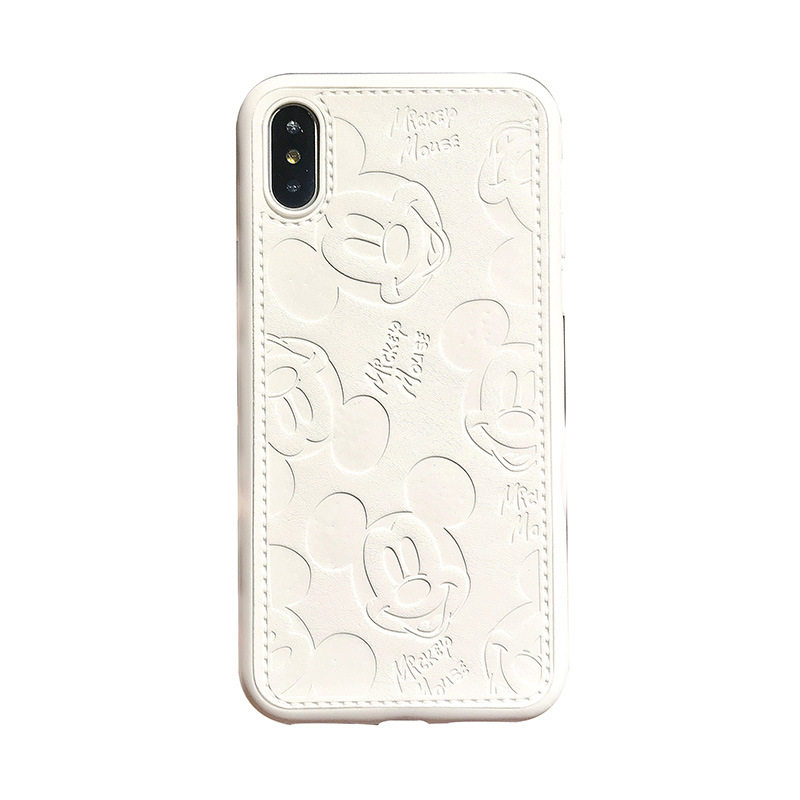 米奇iphone17pro Max手机壳16皮质15苹果14防摔13保护套12男女款11软硅胶xs max全包x个性可爱