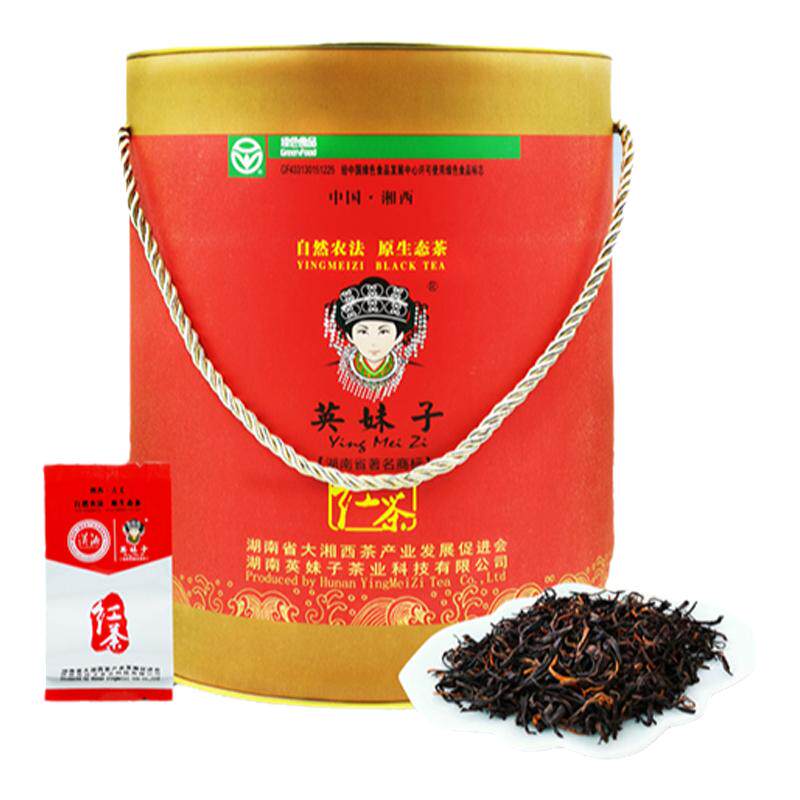 英妹子红茶叶湘西古丈春茶新小包礼盒装湖南产特级耐泡浓香型500g