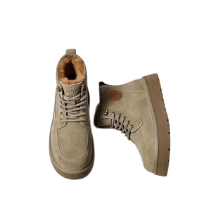 HauttonJeans雪地靴男棉鞋男款冬季保暖男鞋加绒防寒高帮马丁靴