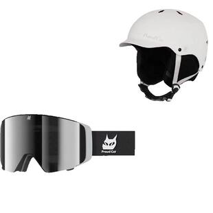 Proudcat骄傲的猫单双板滑雪头盔滑雪眼镜组合滑雪镜套装滑雪装备