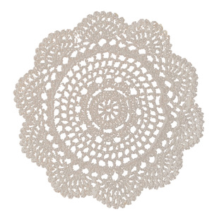 纯手工针织纯棉复古ZAKKA百搭杯子隔热垫圆形装饰编织桌垫集公度