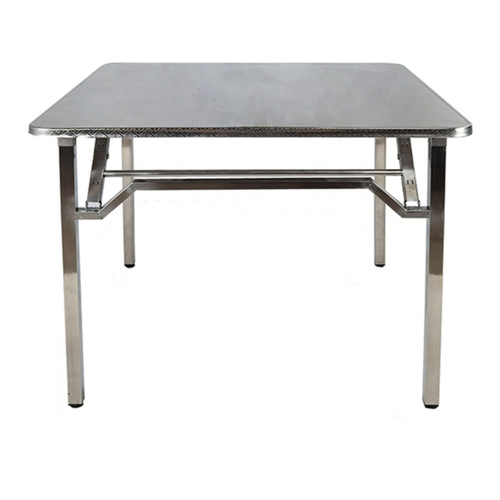 不锈钢折叠桌烤火桌子家用烤火架餐桌正方形户外可折叠加厚便携桌