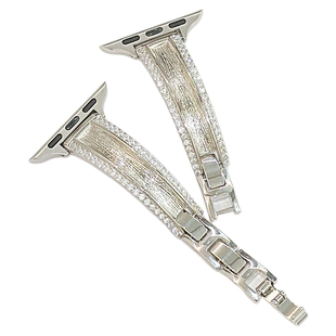 QALUO新款〔拉丝手镯〕适用apple watchS11/S10表带iwatch9苹果手表se/8/7/6/5/4/3代41/42mm高级感ins风女生