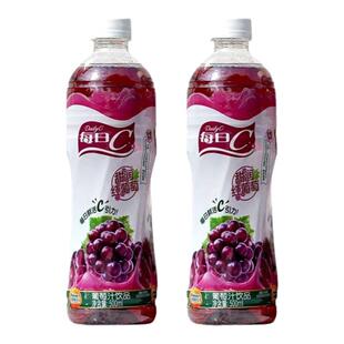 康师傅每日C甜润红葡萄汁饮品酸甜饮500ml*15瓶整箱果汁饮料整箱