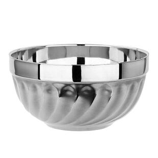 【十个装】食品级不锈钢碗双层防烫碗汤碗面碗饭碗家用饭店食堂