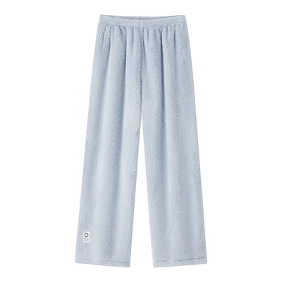 BE珊瑚绒睡裤冬女加厚暖新品松紧