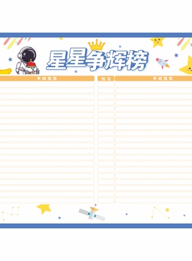 你追我赶墙贴班级文化小组积分表
