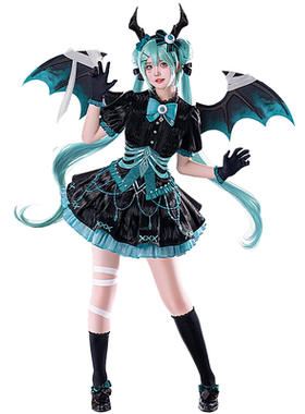 初兽猫 现货 初音cos服绷带未来万圣节小恶魔cosplay女装连衣裙