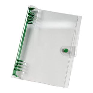 a6水晶PVC软皮活页本外壳软壳透明外壳皮单卖大容量可拆卸扣环活页夹金属夹扣diy封面外壳高颜值打孔文件夹