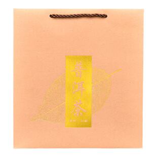 普洱茶手提袋牛皮纸357g茶饼通用包装袋福鼎白茶手拎袋茶叶礼品袋