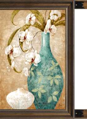 花瓶免打孔欧式风电表箱装饰画