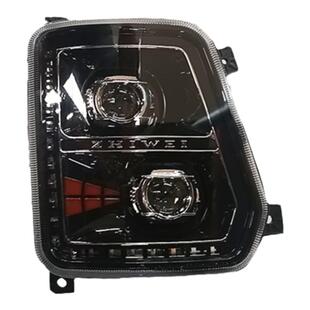 适用于三环昊龙御龙T280 T380改装双透镜LED大灯带日行灯流水转向