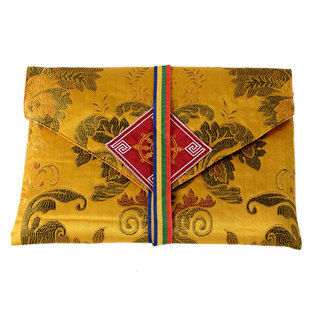 藏村双层加厚手抄经书袋刺绣经书包藏式八吉祥包经布袋收纳袋