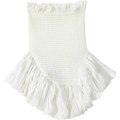 ASSIGNMENTS打揽拼接褶饰上衣