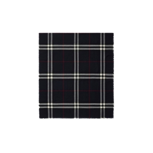 【24期免息】BURBERRY 宽版格纹羊毛围巾 多色